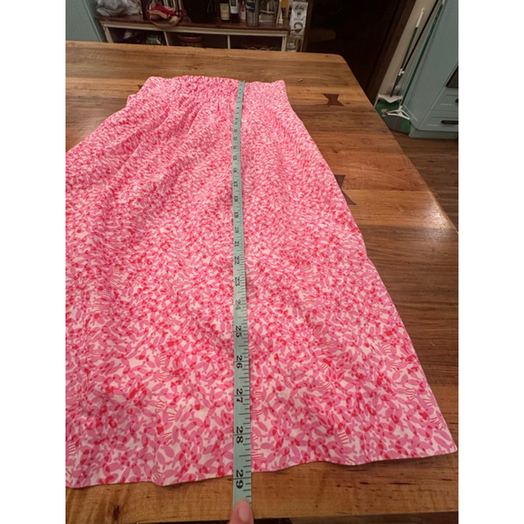 Lilly Pulitzer Strapless Dress Pink and White Size 0 - Picture 6 of 8